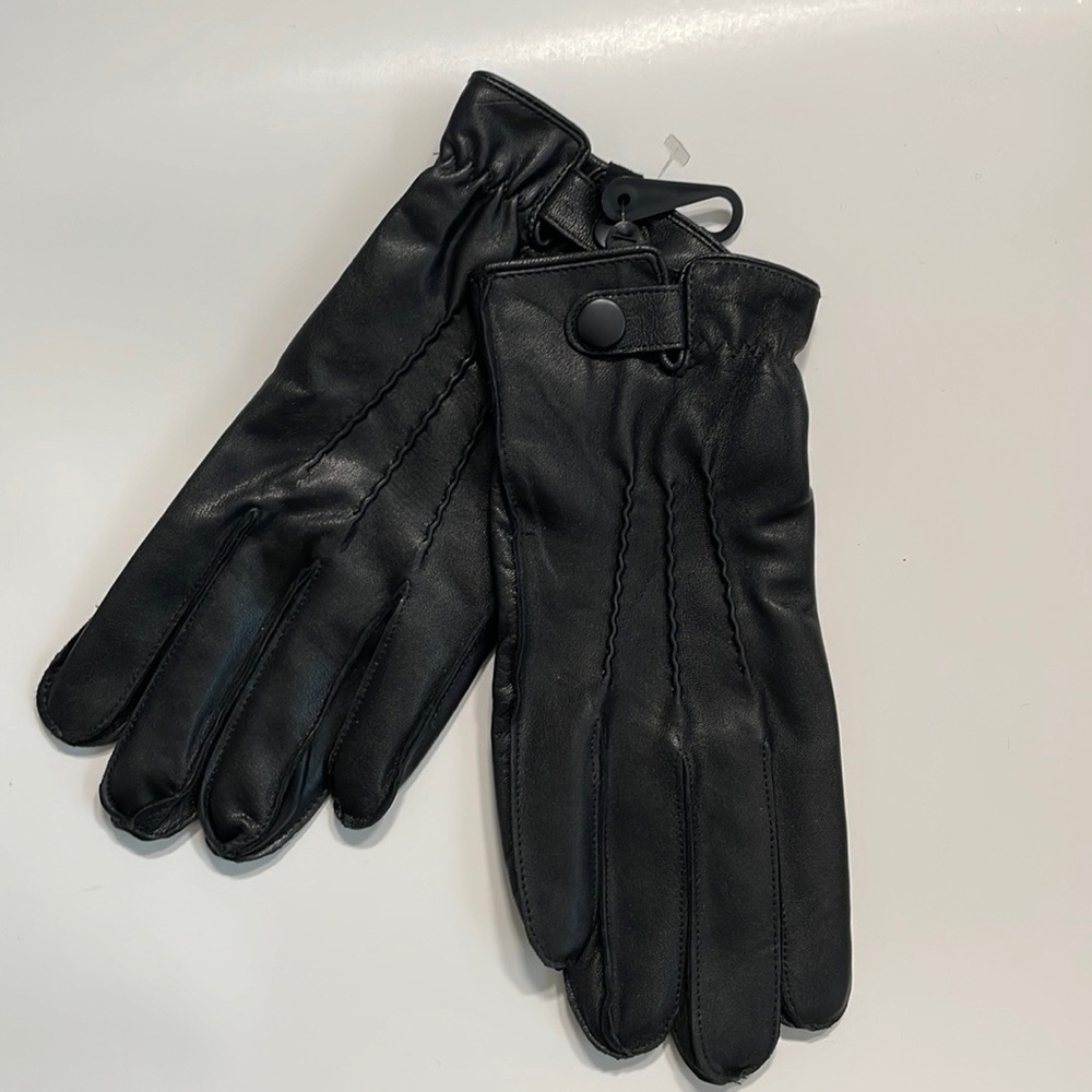 Express Men Black Gloves Size S/M